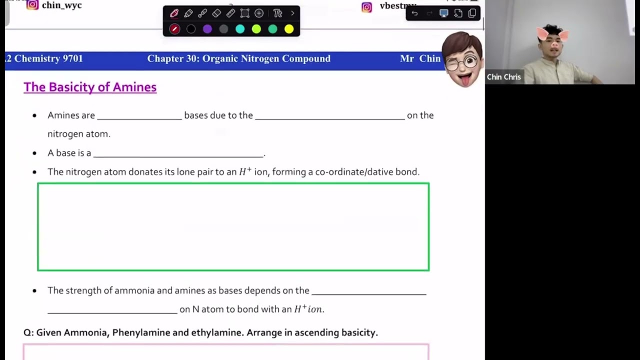 A Level A2 Chemistry 9701 - Chapter 30: Organic Nitrogen Compounds (Part 1)