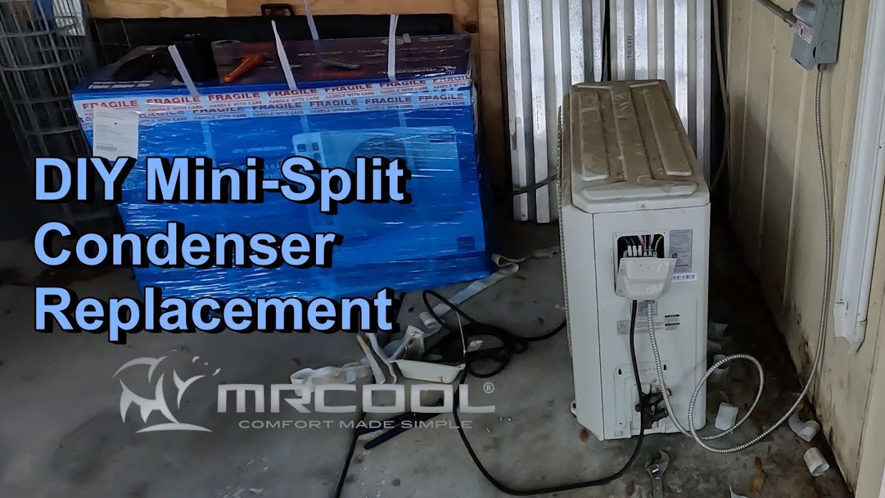 Замена конденсаторного блока MRCOOL DIY Mini-Split