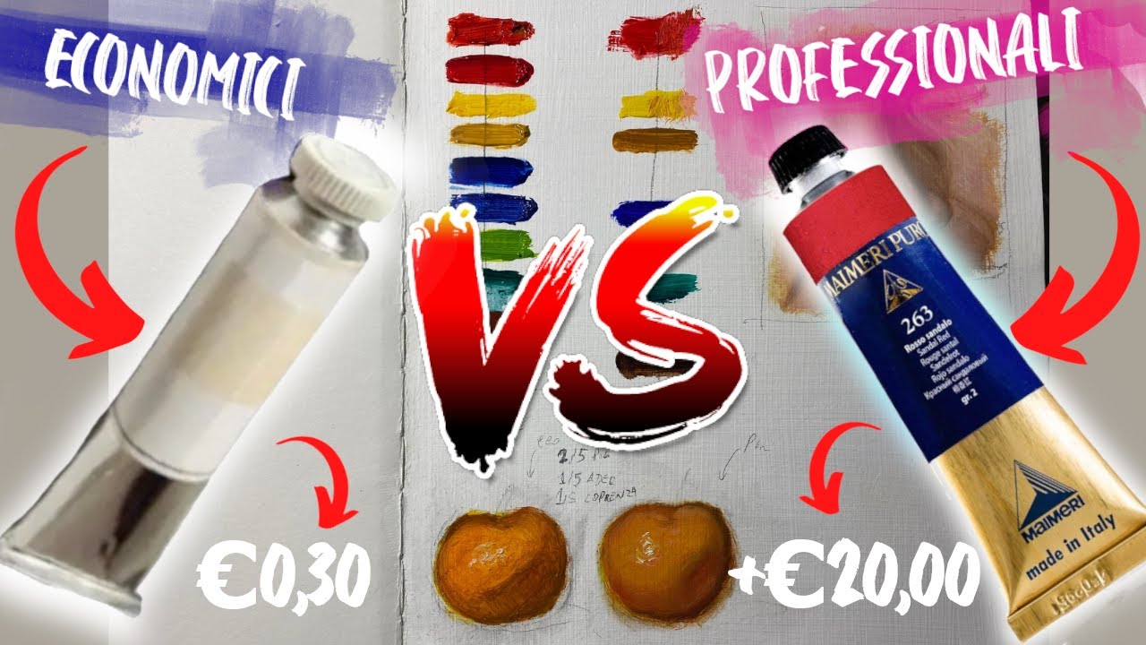 COLORI AD OLIO : ECONOMICI VS PROFESSIONALI -  VALE LA PENA?