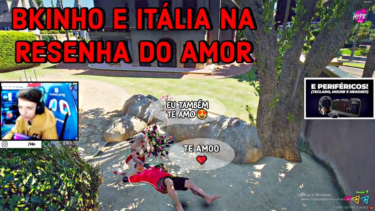 BKINHO E ITÁLIA NA RESENHA DO AMOR