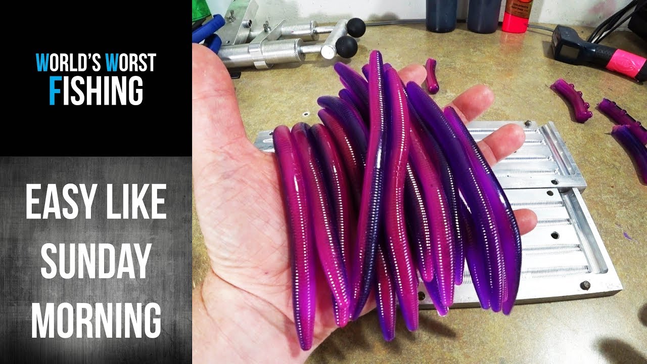 Popular Colors: MORNING DAWN! Demonstrating How To Make Morning Dawn Soft Plastic Lures