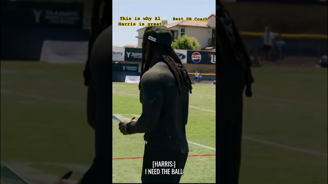Al Harris in full form coaching up the Cowboys Defensive Backs During Training Camp. 