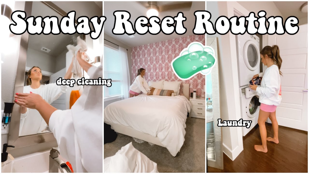 SUNDAY RESET ROUTINE | Cleaning My Apartment & Self Care