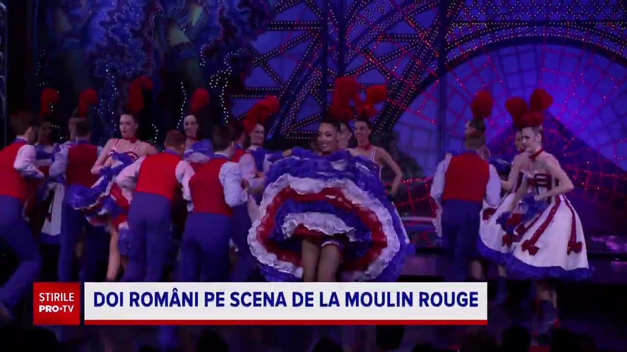 Drumul spectaculos a doi acrobați rom&acirc;ni pe scena iconică de la Moulin Rouge