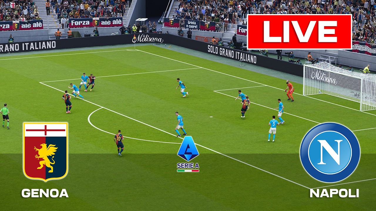 🔴LIVE : Genoa vs Napoli | Serie A | Full Match Streaming | PES 2021 Gameplay