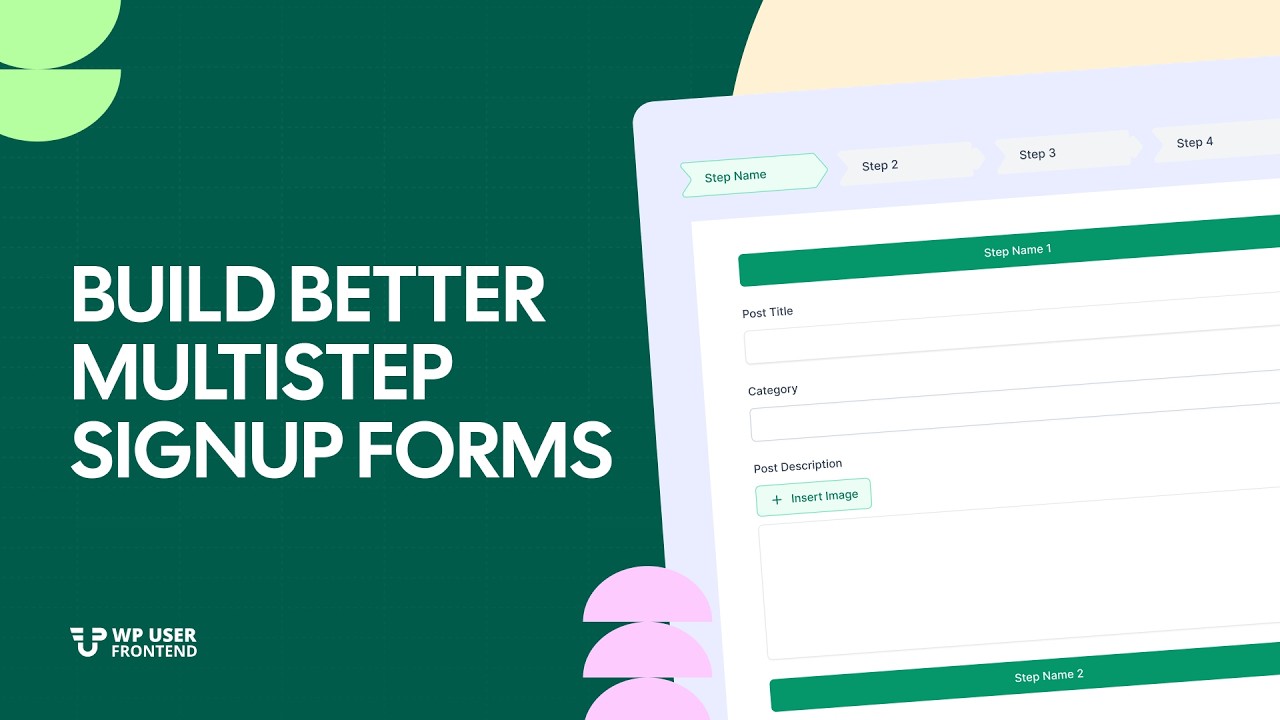 Создавайте многошаговые регистрационные формы с помощью WP User Frontend Pro.