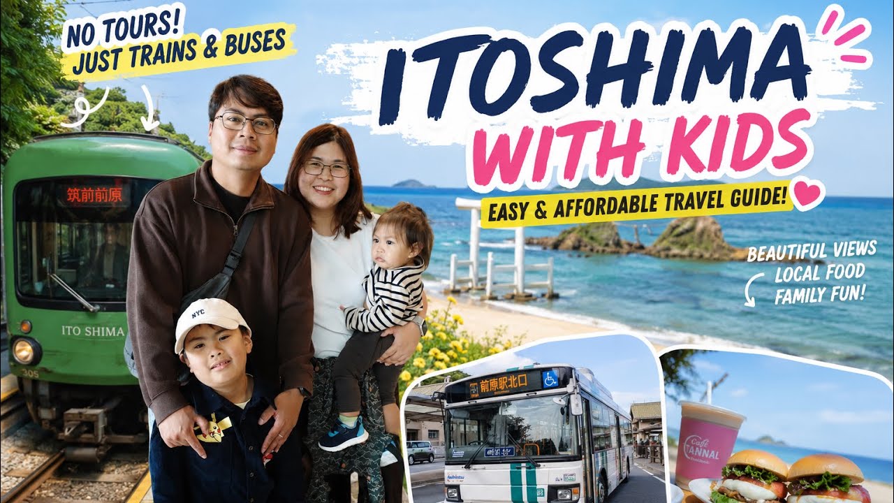 Skip the Tour! Explore Itoshima With Kids Cheaply by Train & Bus Fukuoka with Kids