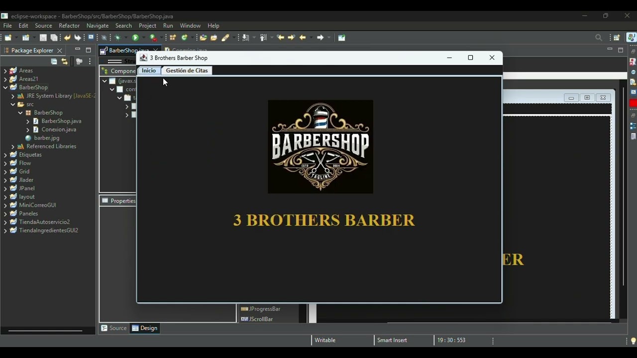 PROYECTO SUB I , CONEXION ( BARBERIA )