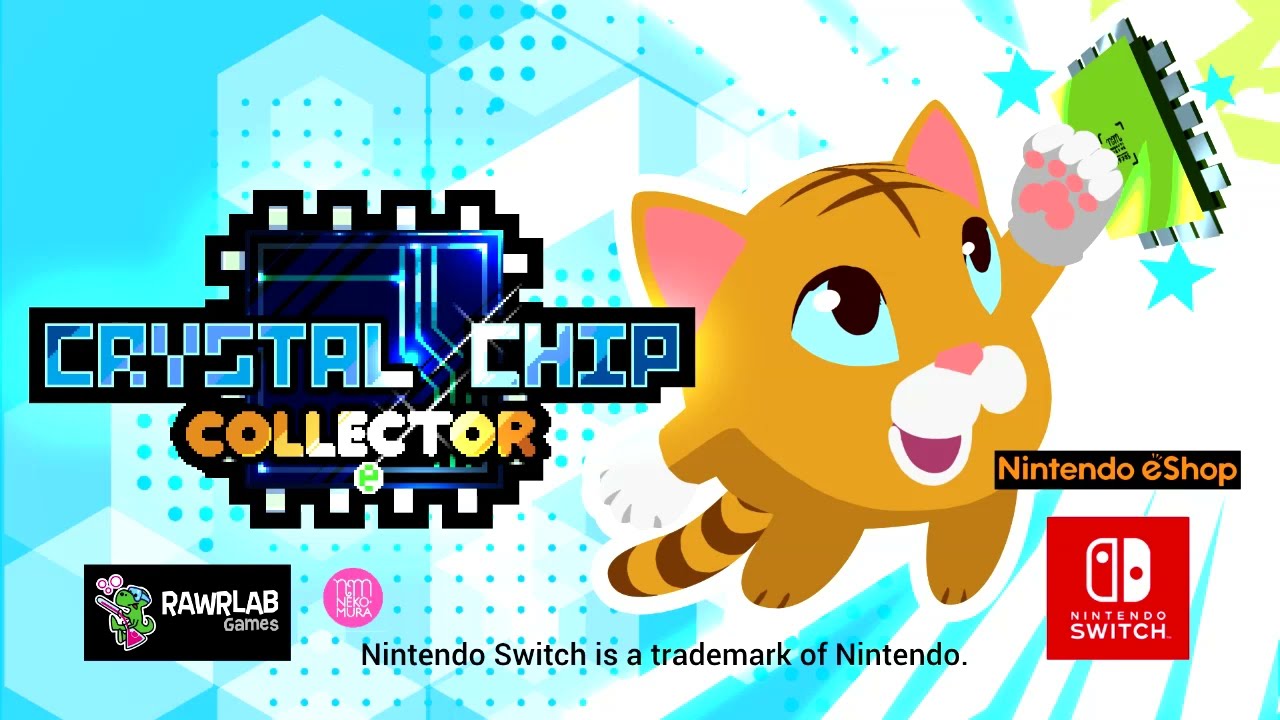 Crystal Chip Collector e - Fast-paced platforming game about a cat that fixes PCs - Trailer