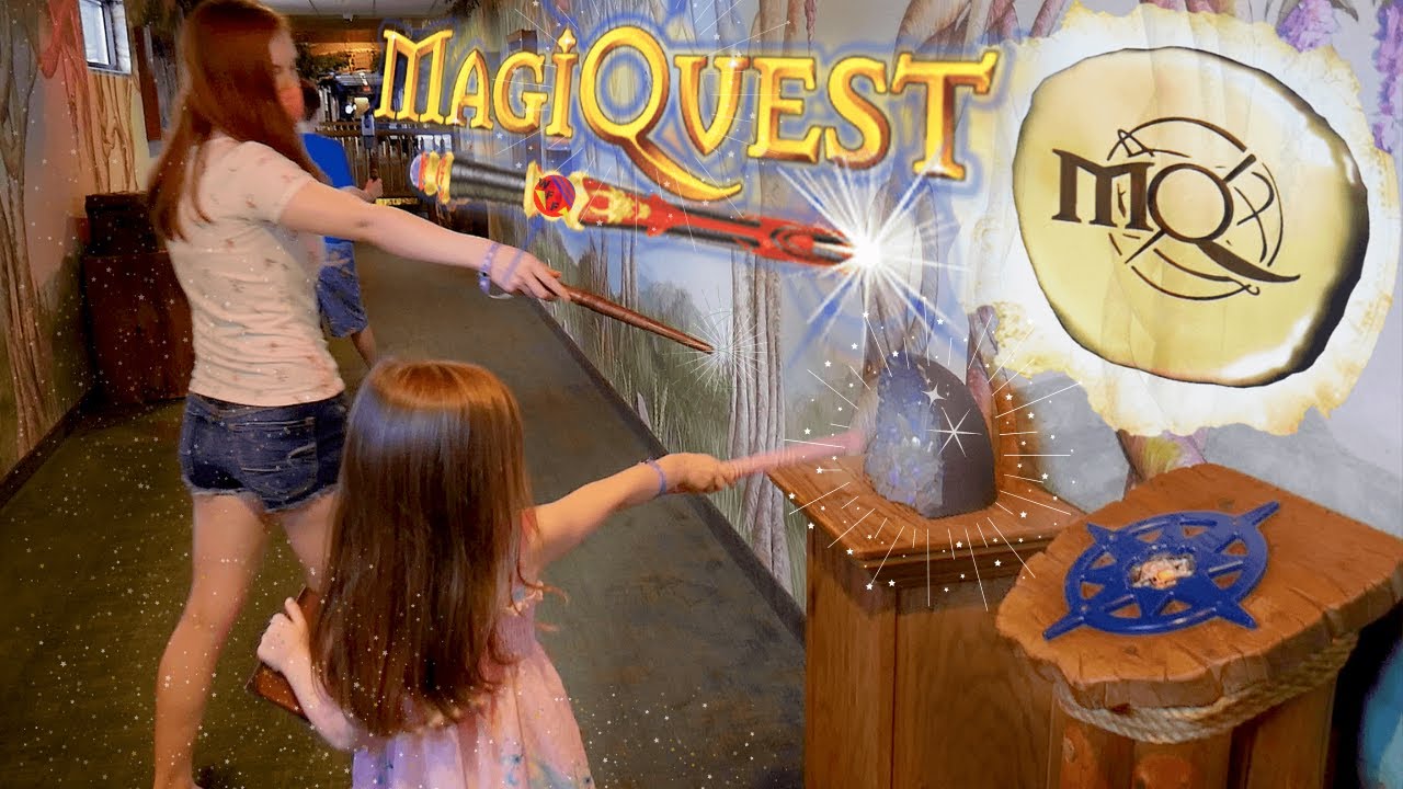 Игровой процесс Magiquest в Great Wolf Lodge — WeeeFamFun
