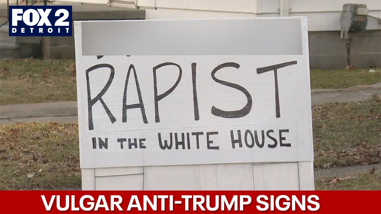 Vulgar anti-Trump signs in Madison Heights spark controversy