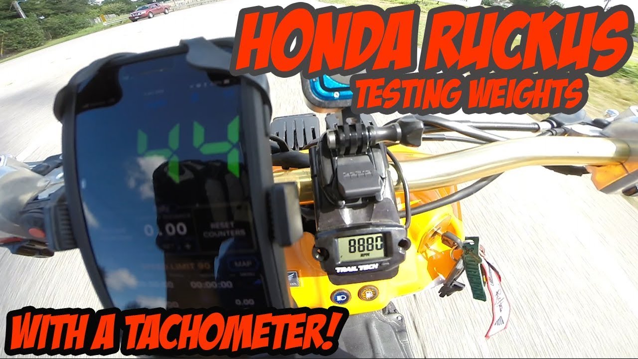 TESTING Three different Dr Pully weight sets on the Honda Ruckus | Ever wanted to know?
