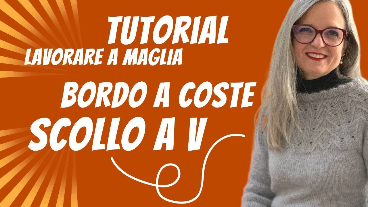 Emma Fassio [2023] Lavorare a Maglia Bordo a Coste Scollo a V
