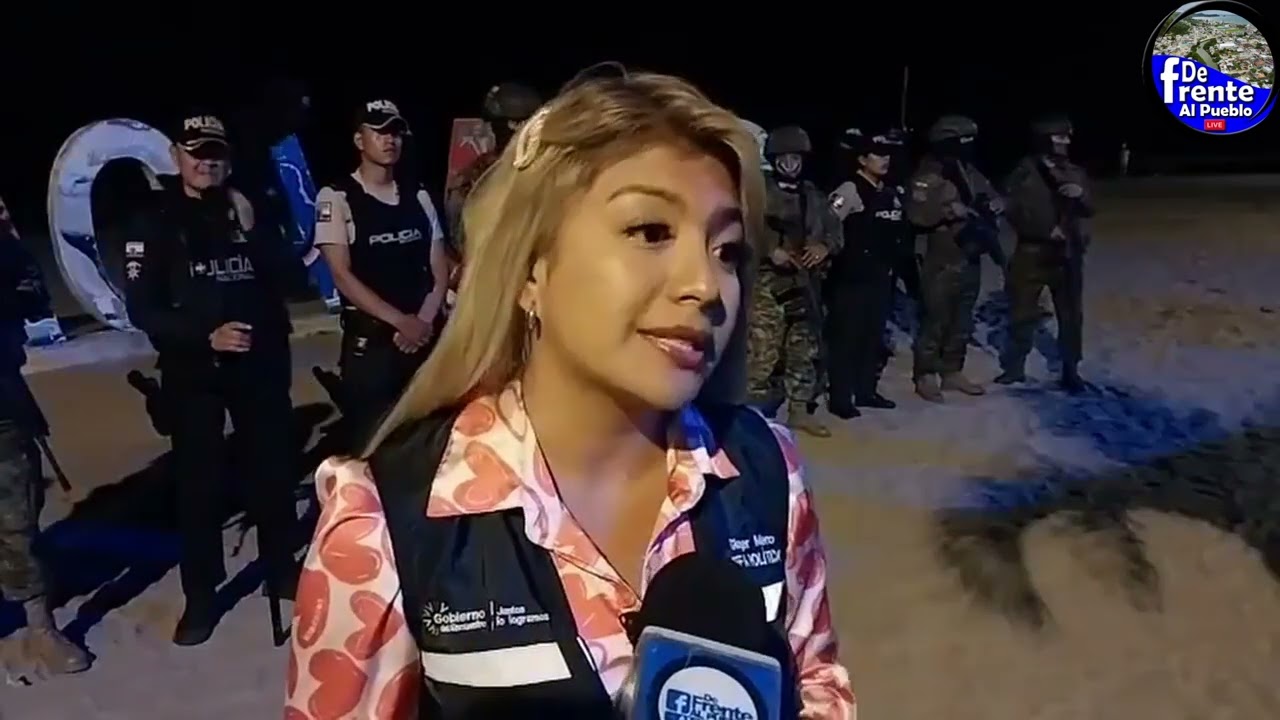#ATACAMES OPERATIVO DE SEGURIDA GINGER MERO JEFA POLITICA DE ATACAMES
