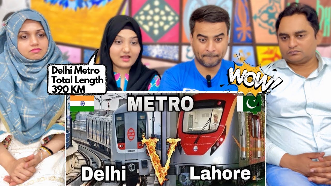 Delhi Metro Train Vs Lahore Metro Train Full Comparison! | Indian Vs Pakistan Metro Train Comparison