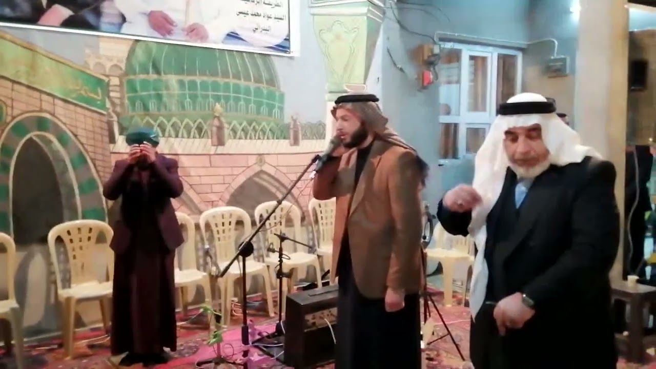 اذان سيد شهلان الدليمي بمناسبة يوم ليلية نصف من شعبان والاربعينية الزعيم سيدعواد من تكيه الشيخ سلطان