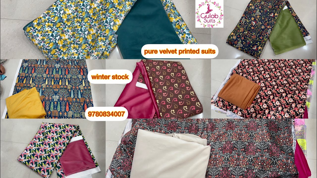 velvet pure  + cotraiz + cotton +pure crape   #gulabsuits #punjabisuit #boutique 9780834007 #canada