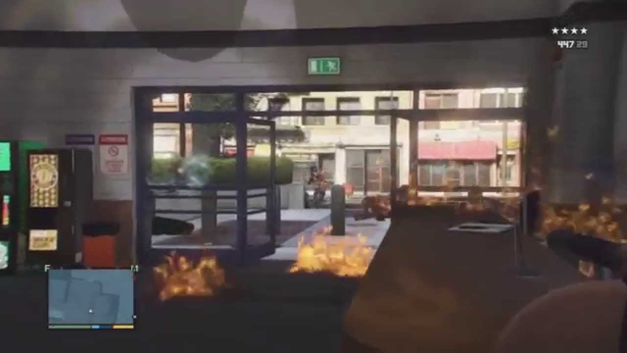 GTA V | J'ai tout brulé dans le Commissariat !