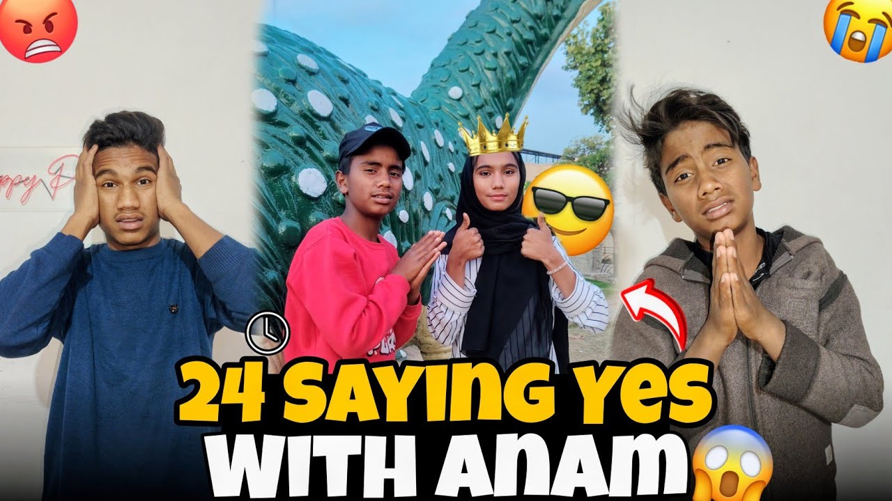 24 Hours Saying YES With Anam 😱 |  Ahsan Our Ali To Pas Gay! | 🤯 Public Reactions 😱 
