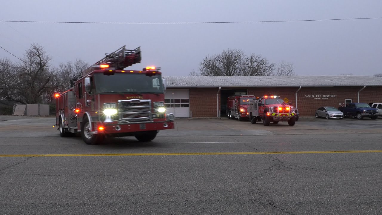Grass Fire Response [Sapulpa FD] Engine 3, Brush 3, Brush 1, Tanker 1