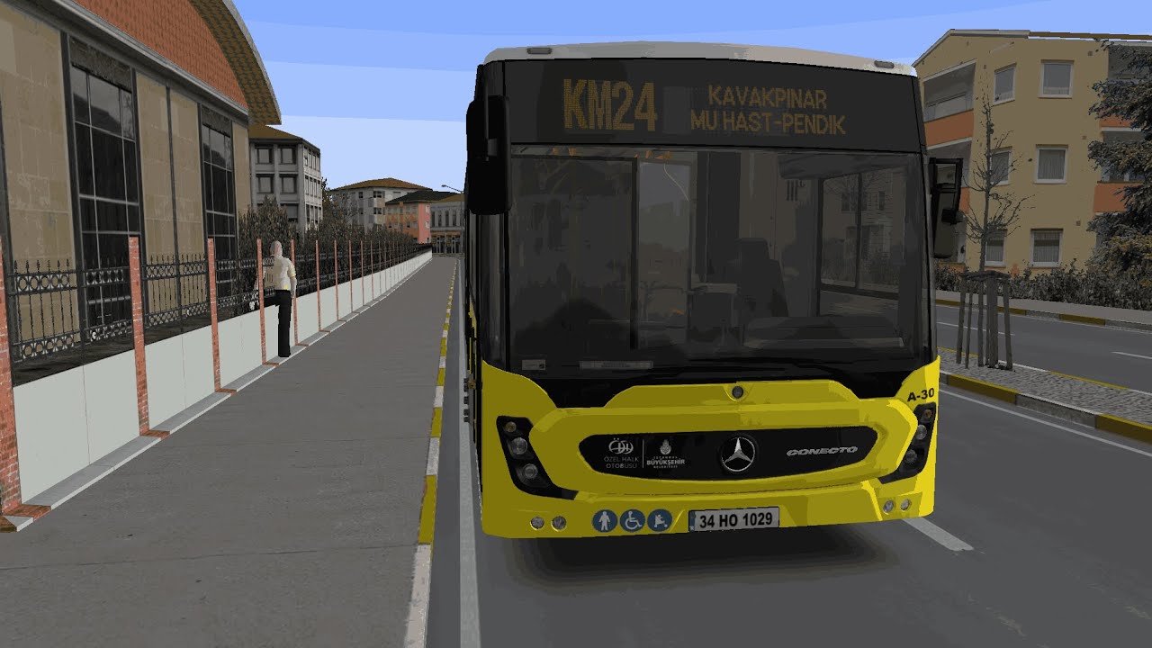 OMSİ 2 MERCEDES BENZ YENİ CONECTO İLE İSTANBUL XS2 KM24 GÜLLÜBAĞLAR - PENDİK SAHİL SEFERİ