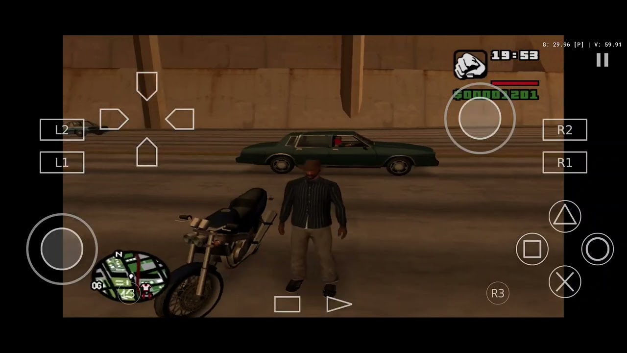 Gta san Andreas phone gameplay aethersx2 emulator 