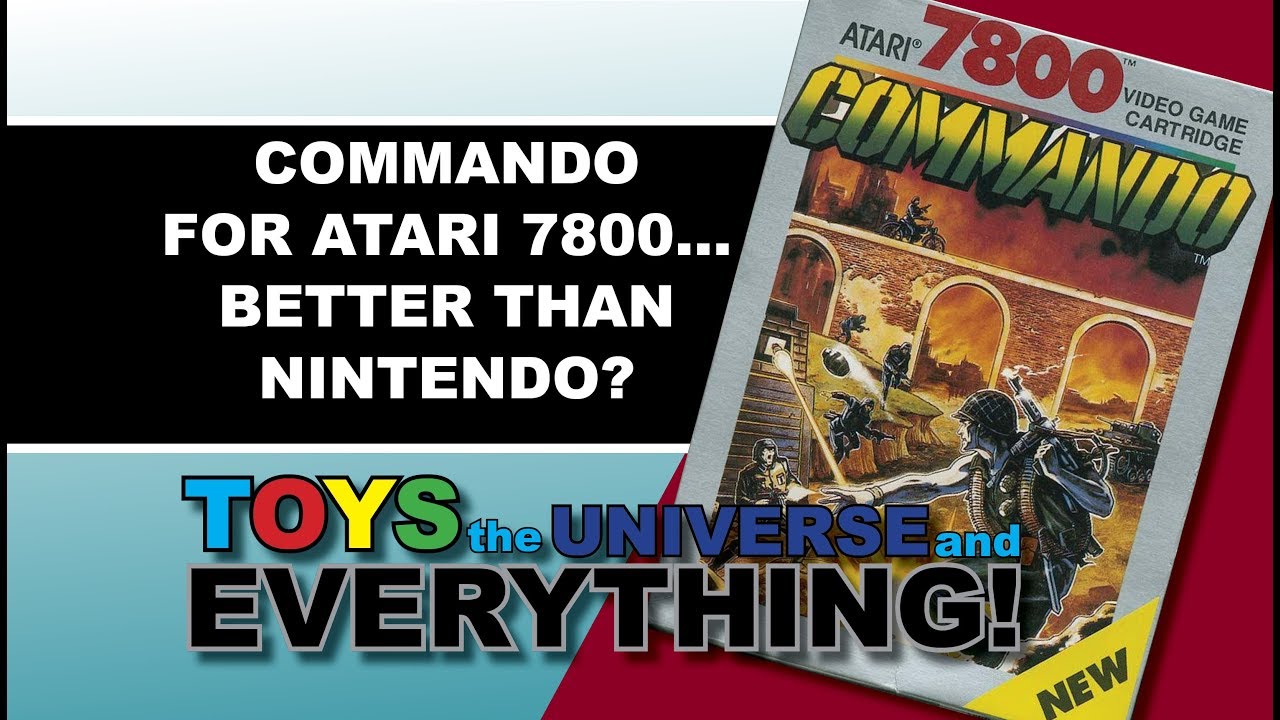 COMMANDO for Atari 7800 REVIEW - Games, The Universe, and Everything!