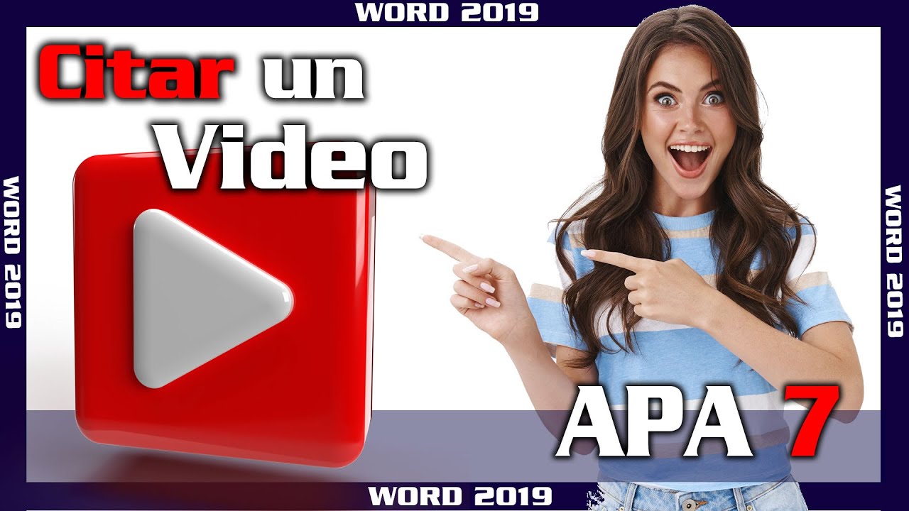 Como citar un video de Youtube en Word ⭐ Referenciar 🔵 Curso de Normas APA 7ma edición 2023 ✅