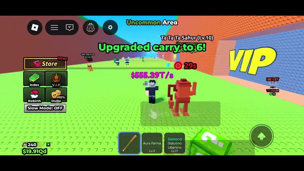 ￼ Playing escape tsunami for brain rot#roblox #funny 