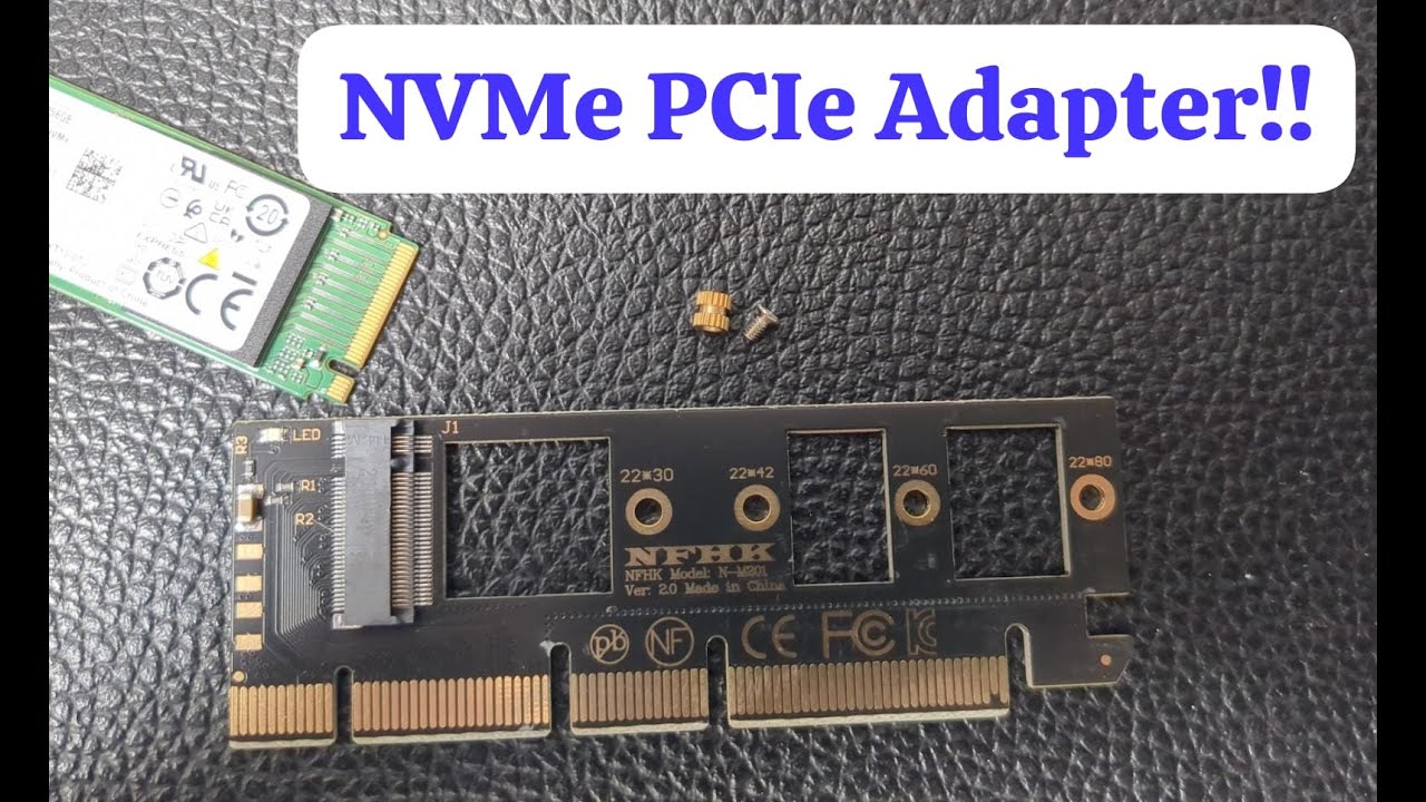 NVMe M.2 to PCI-E adapter card From eBay $2!!