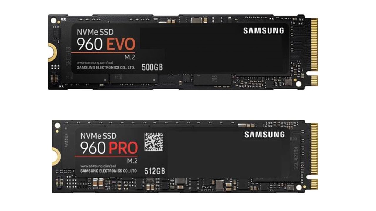 Samsung 960 Evo 500GB VS Samsung 960 Pro 512GB