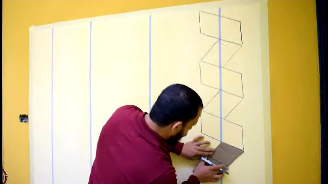 اصنع بنفسك ديكور (الاعمده) ثرى دى بالشريط اللاصق