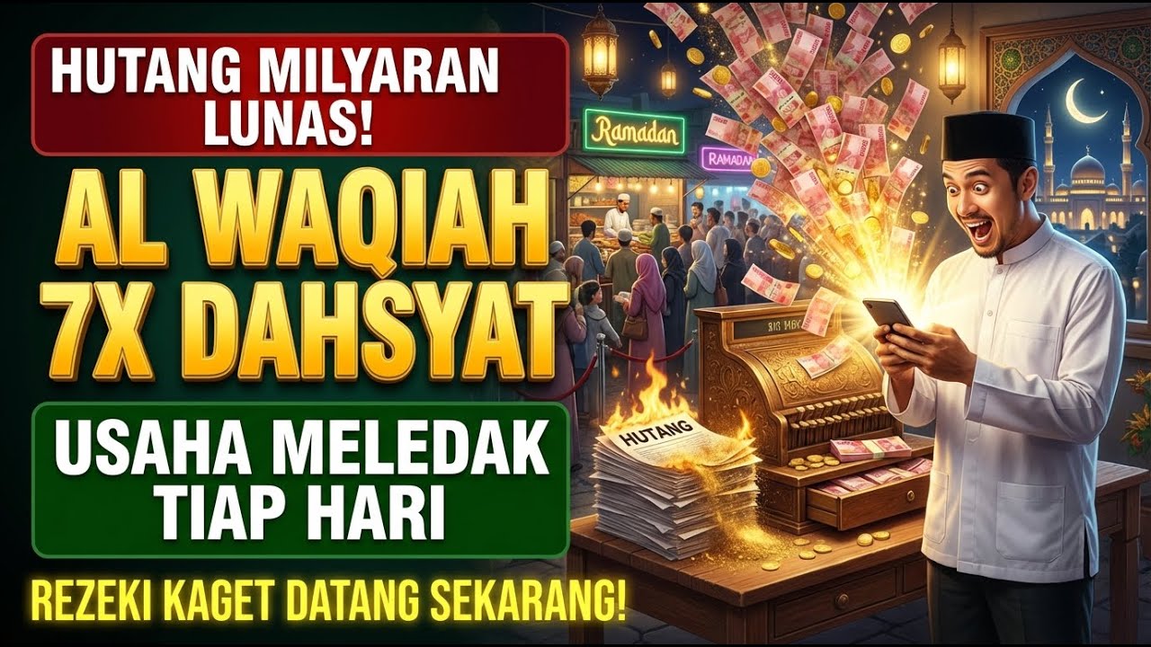 TERBUKTI AMPUH! Dzikir Al Waqiah 7x Magnet Rezeki Penglaris Ramadhan
