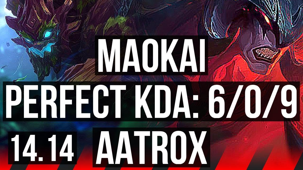 MAOKAI vs AATROX (TOP) | 6/0/9, Dominating | NA Diamond | 14.14