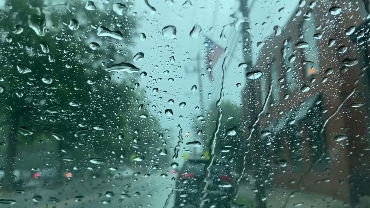 20 Minute Relaxing Raindrop on Car Windshield