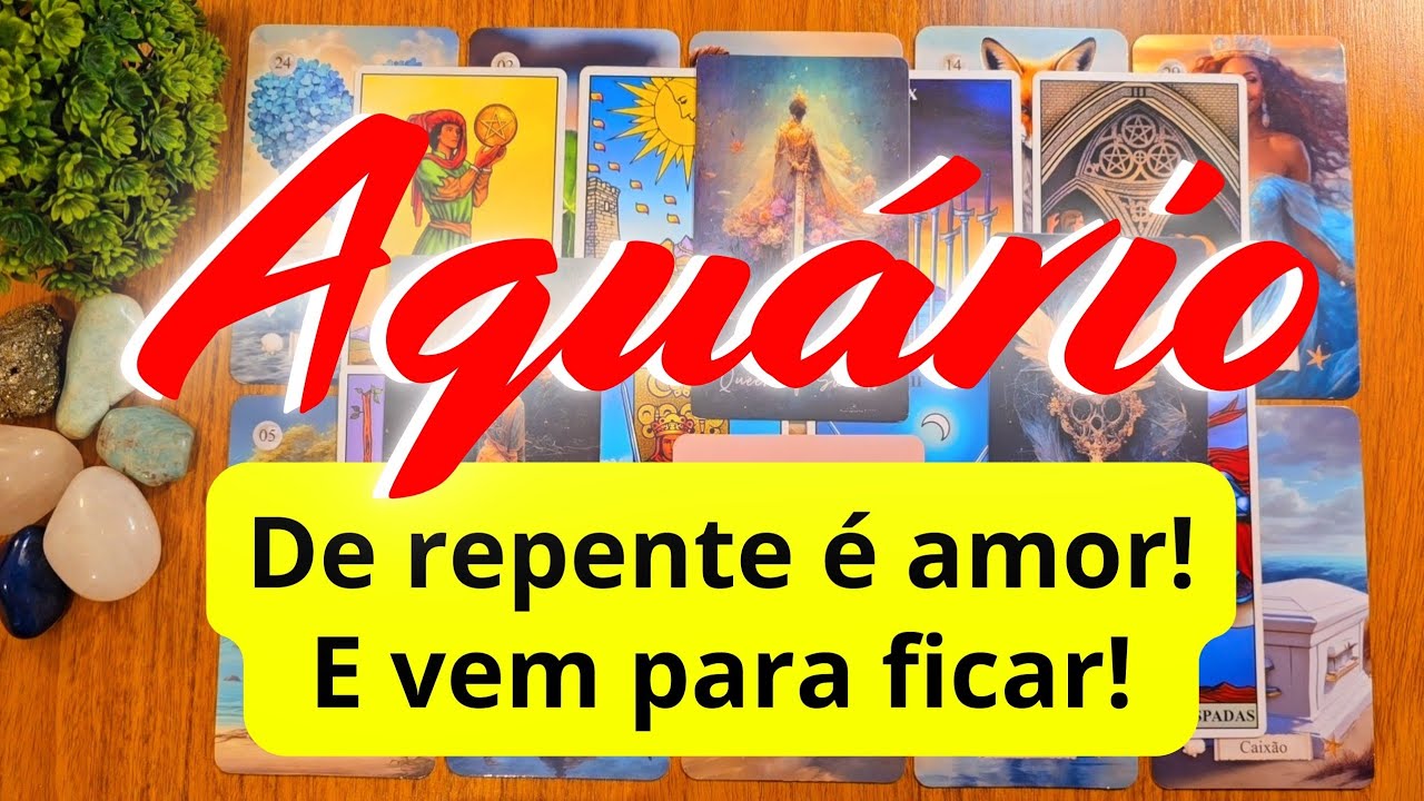 AQUÁRIO 💜💛 NOVO AMOR! ESTÁ DE OLHO EM VOCÊ E VAI SE DECLARAR! CURA DO PASSADO!