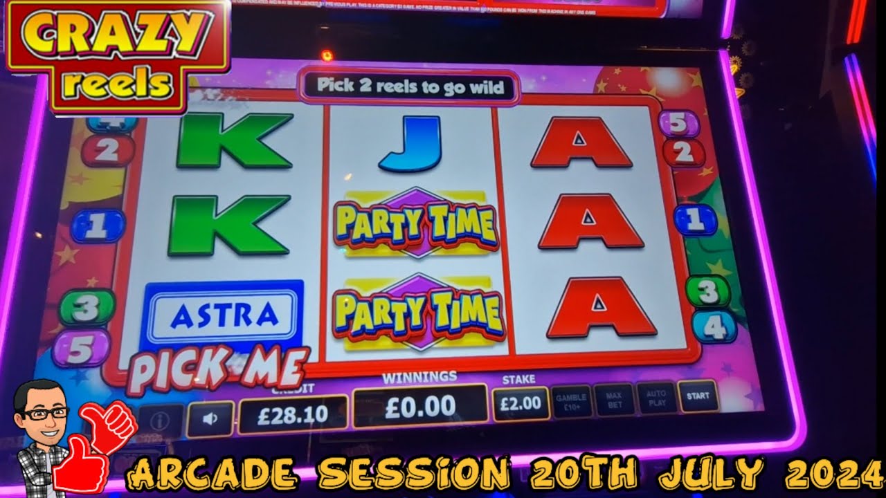 Crazy Reels Arcade Session July 20th 2024 with loads of bonuses 🤑