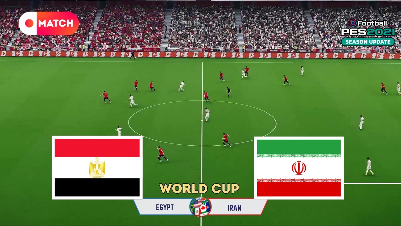 Iran vs Egypt | World Cup 2026 Simulation | eFootball PES 21 Realistic Gameplay