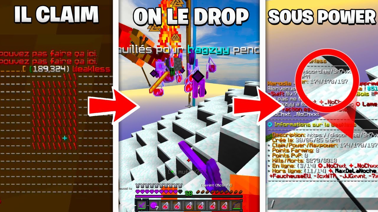 TRAP HAMMER 300 IQ MINECRAFT : IL CLAIM MON PIÈGE, JE LE DROP ET SURCLAIM SA BASE ! Herodia