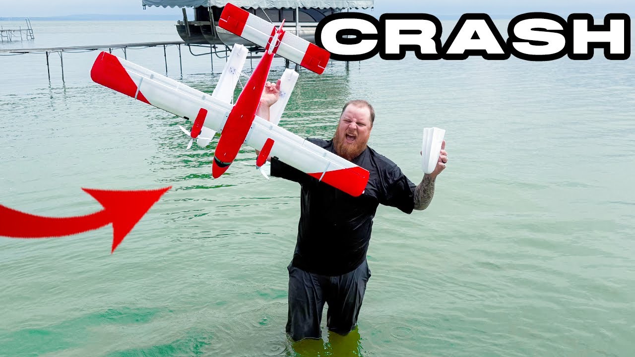 Crash & Swim! E-flite Twin Otter Maiden Flight Gone Wrong