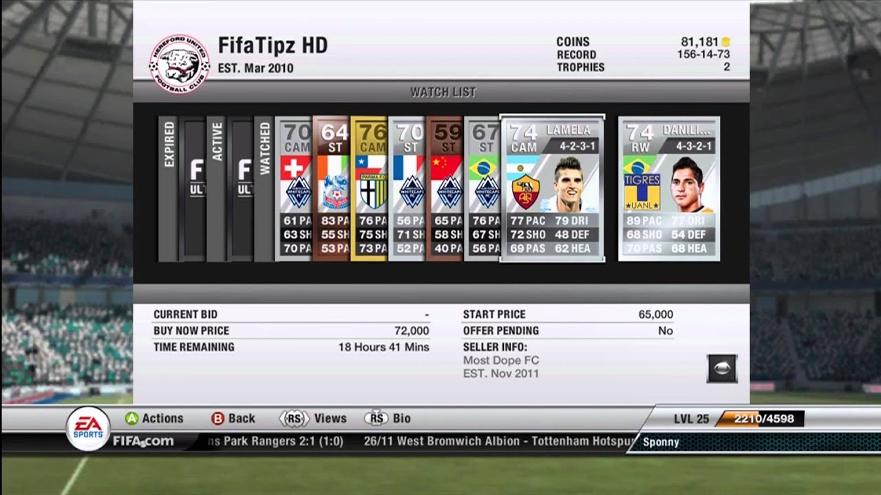 FIFA 12 Ultimate Team: New 5 Star Skill Move Players (UPDATE)