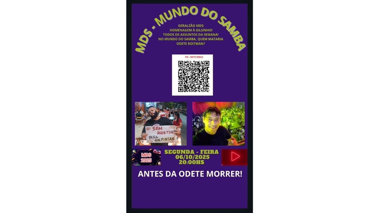 MDS CARNAVAL 2026 - GERALZ&Atilde;O DA SEMANA/HOMENAGEM &Agrave; GILSINHO - NETO RIBAS!