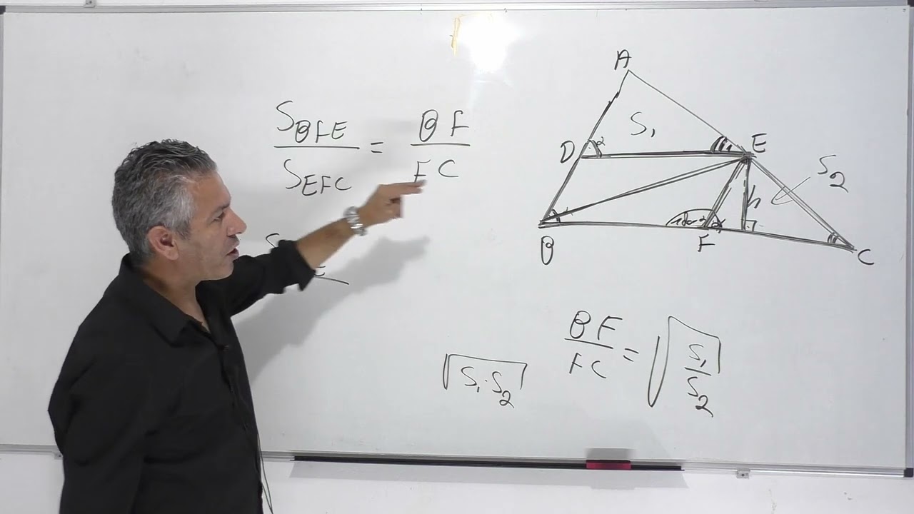 פתרון בגרות 581 קיץ 2011 מועד א שאלה 4-גיאומטריה ללא מעגל.