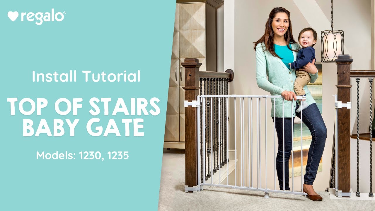 Regalo Top of Stairs Baby Gate | Install Tutorial