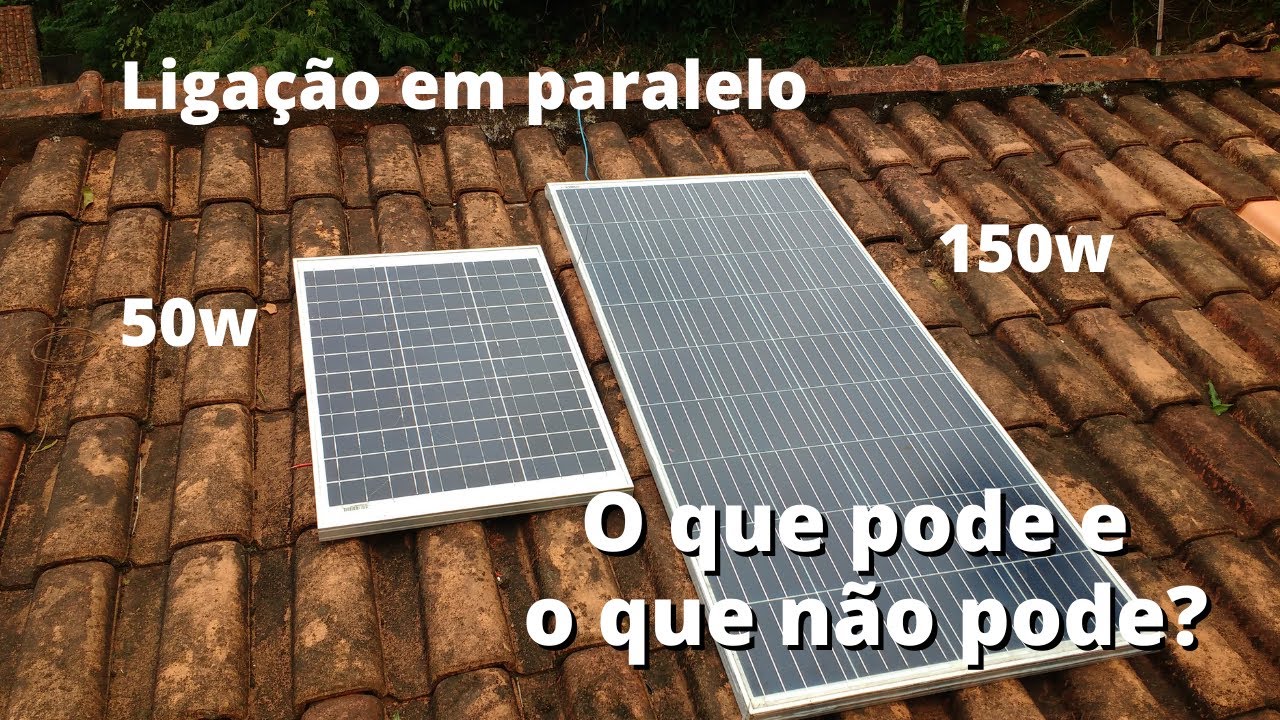 Painéis de tamanhos diferentes em paralelo - Será que pode? Quando é que NÃO PODE? Como Fazer?