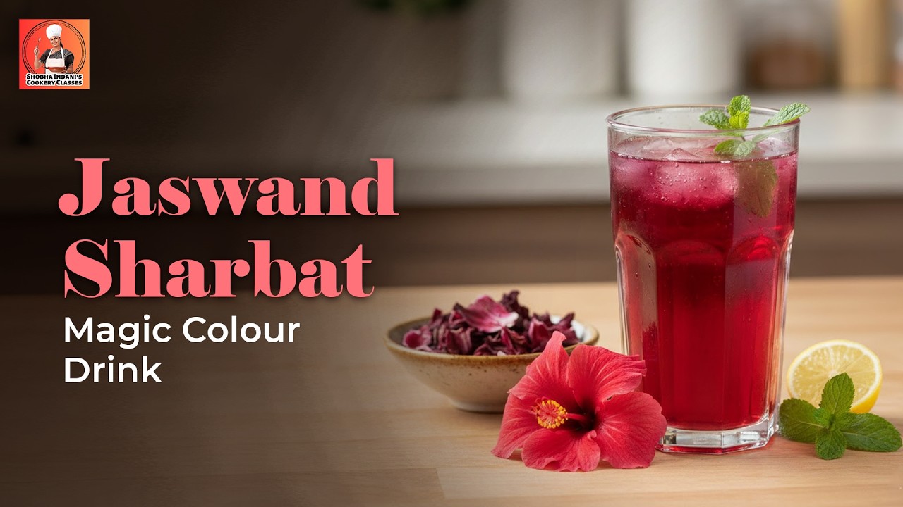 Jaswand Sharbat Recipe | Hibiscus Sharbat | Natural Summer Cooling Drink