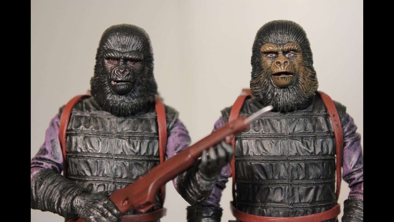 NECA Planet of the Apes GORILLA SOLDIER INFANTRY 2-PACK review