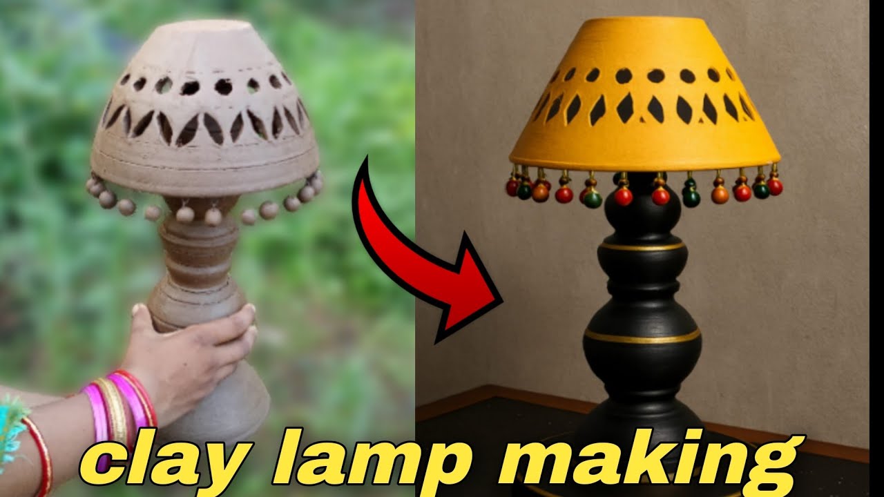 ମାଟିର ଲାମ୍ପ 🥰 clay lamp making ||how to make clay lamp 