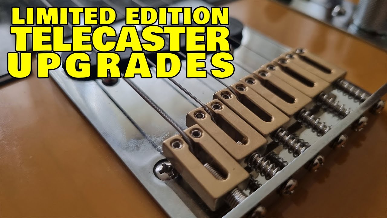 Brass Saddles For Limited Ed Player Telecaster (Roasted Maple Neck and Custom Shop 51 Nocaster Pups)