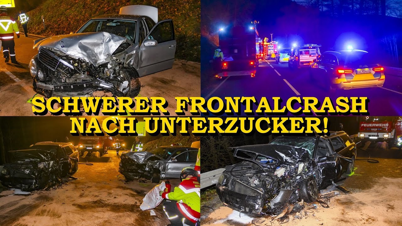 [SCHWERER FRONTALCRASH NACH UNTERZUCKER] - FEUERWEHR im EINSATZ - | GROSSES TRÜMMERFELD | VERLETZTE